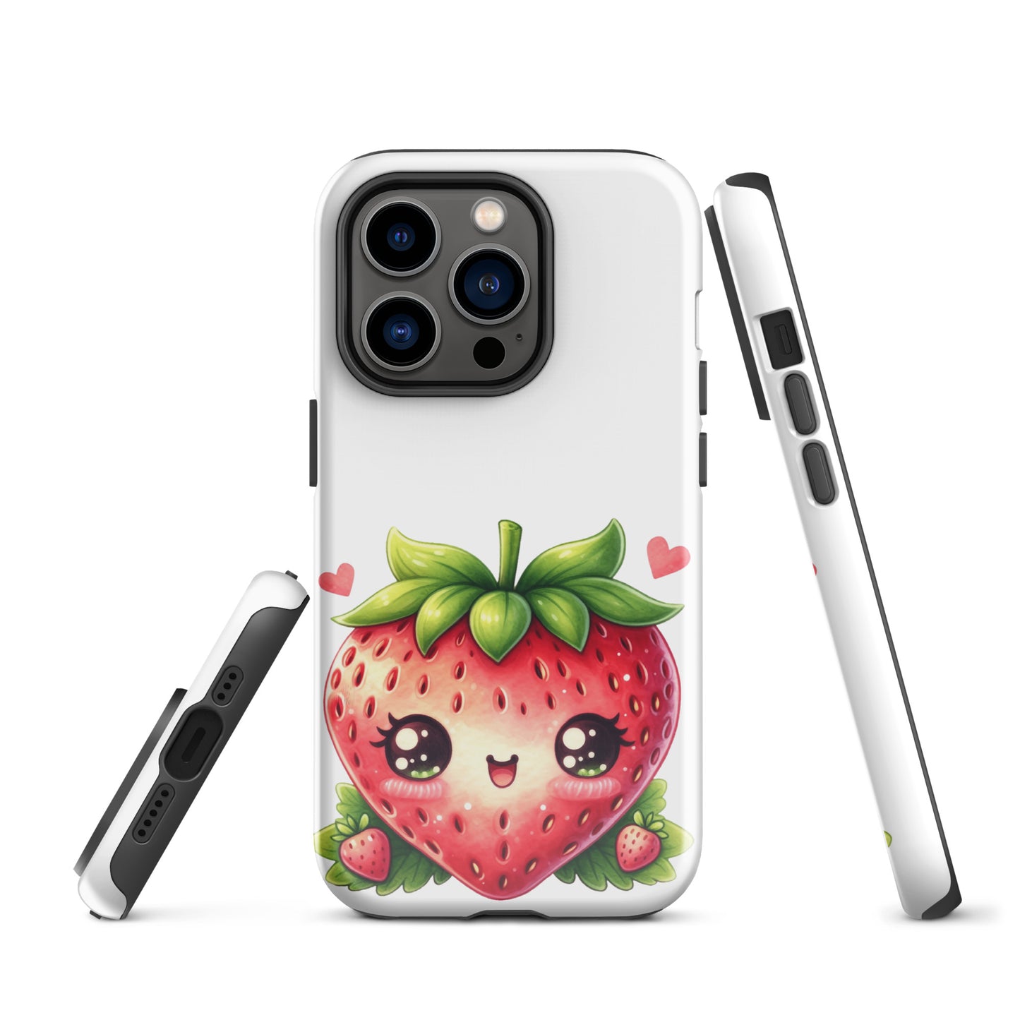 Adorable Kawaii Strawberry Tough Case for iPhone®