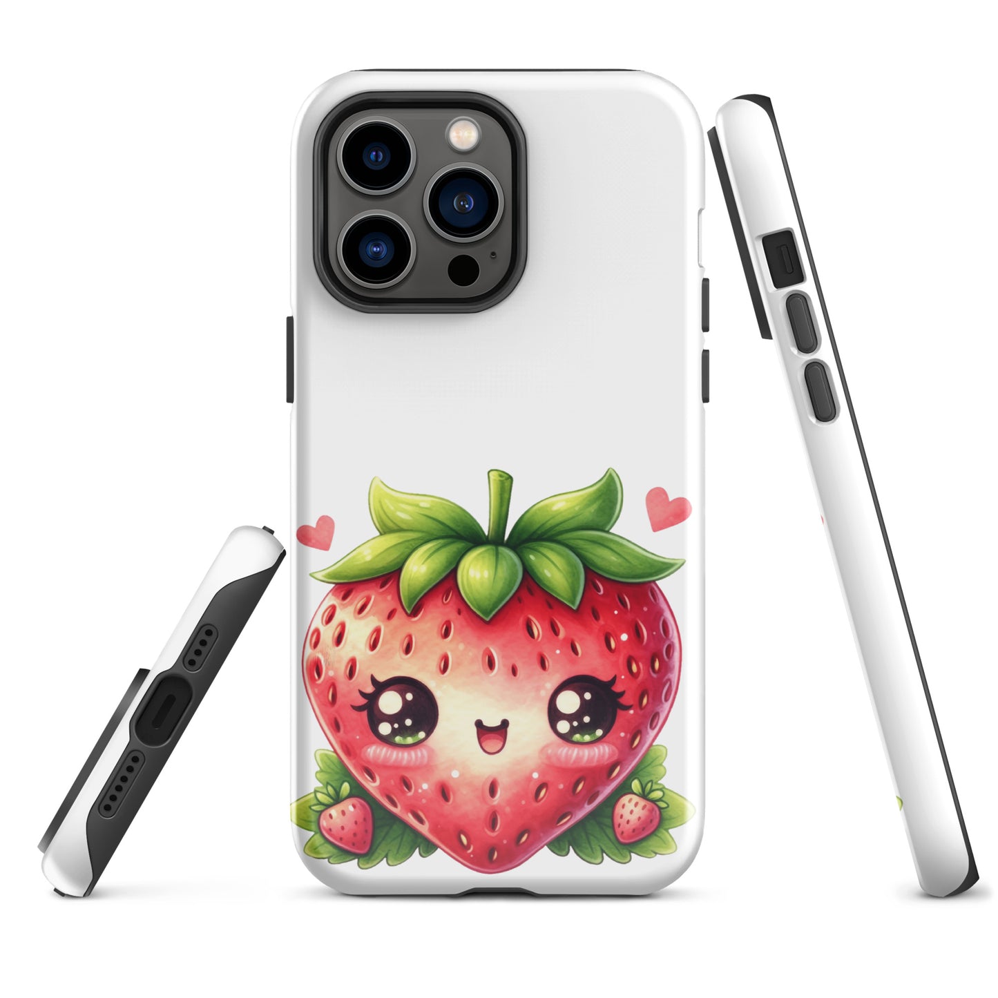 Adorable Kawaii Strawberry Tough Case for iPhone®