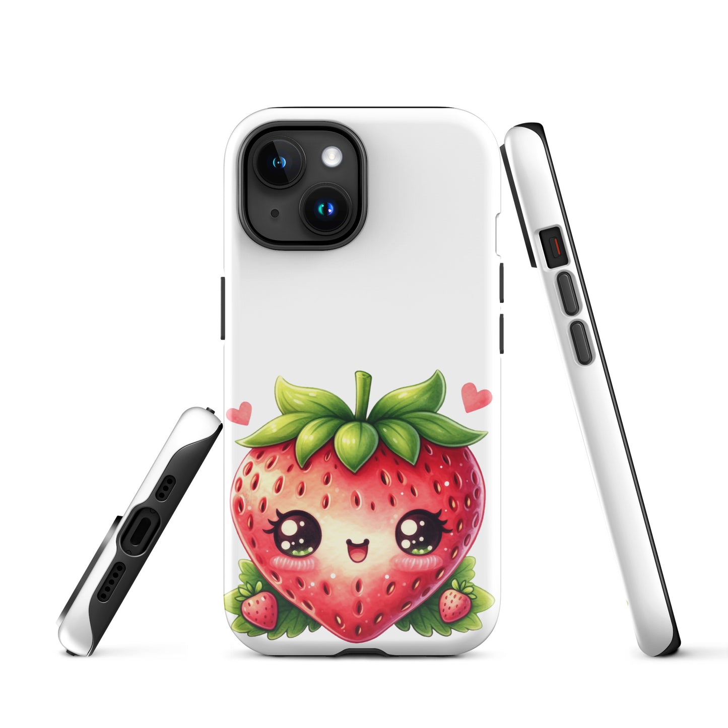 Adorable Kawaii Strawberry Tough Case for iPhone®