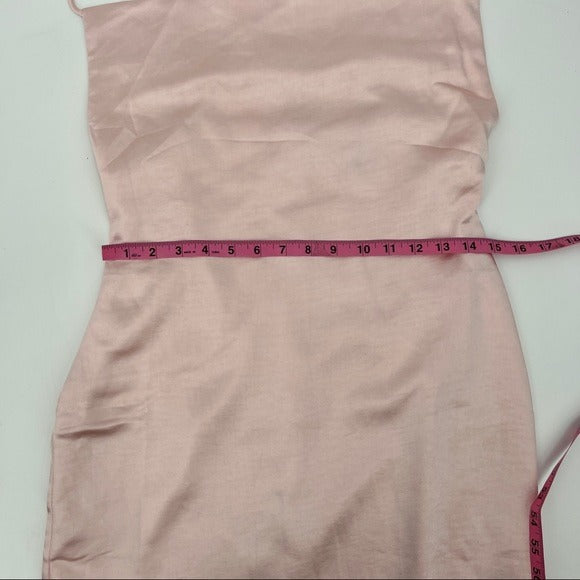 SUPERDOWN Billie Drape Midi Dress In Blush Pink Size Medium NWT