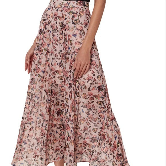 IRO Diamond Skirt Floral Size 42/XL NWT