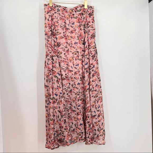 IRO Diamond Skirt Floral Size 42/XL NWT