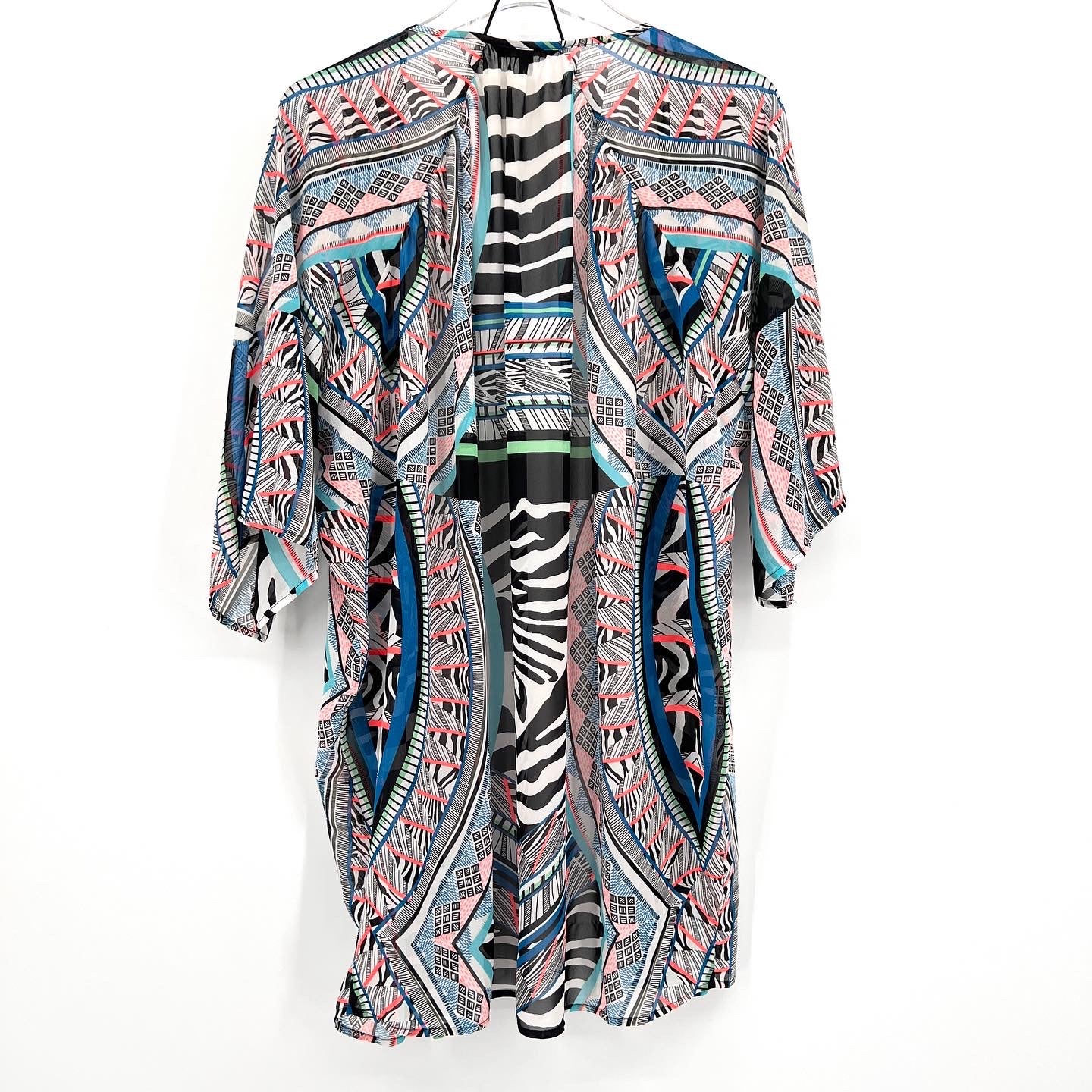 Express Zebra Print Kimono Size Xs