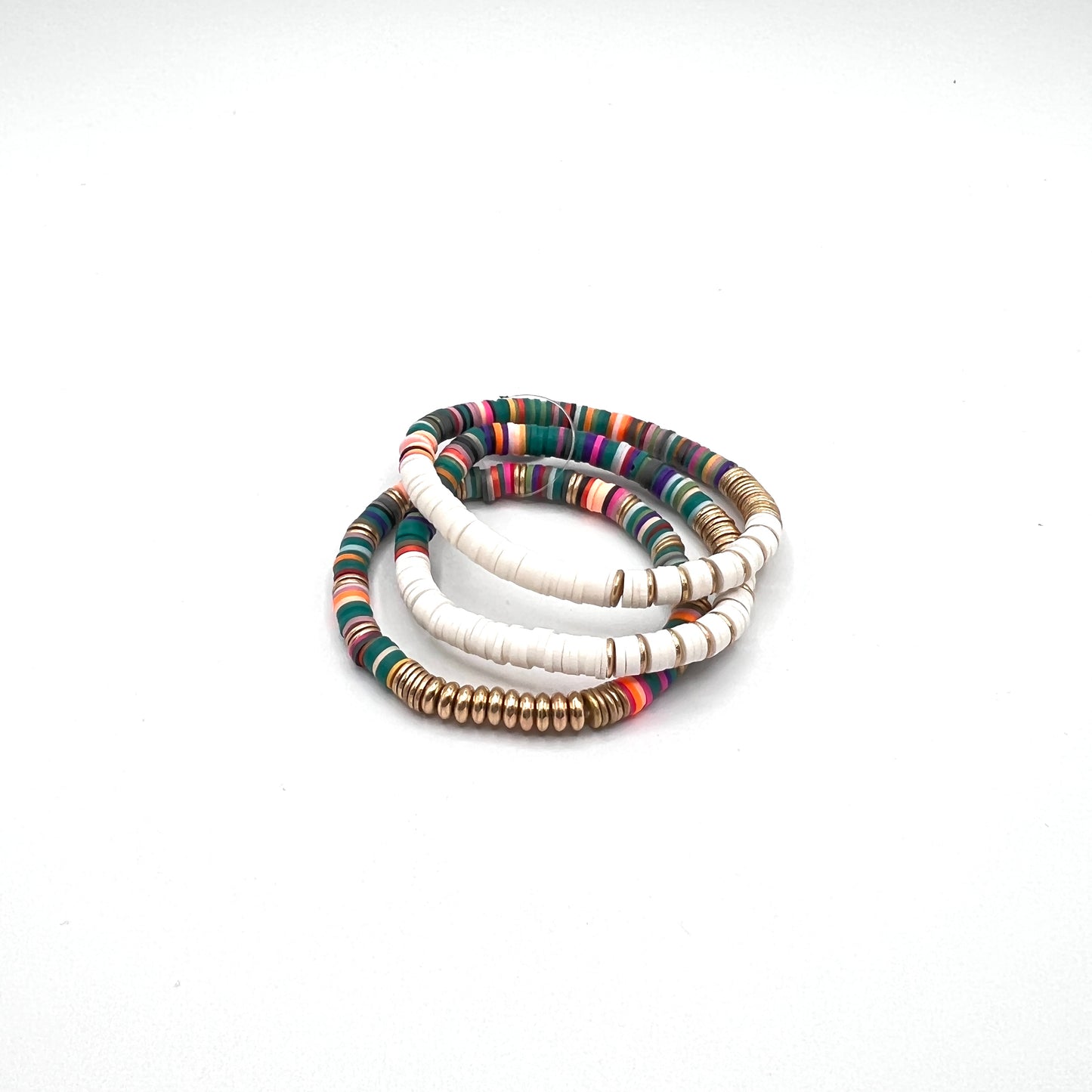 Rainbow Bead Bracelet Set