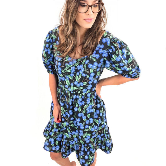 English Factory Blueberry Ruffle Dress Dreams Dress