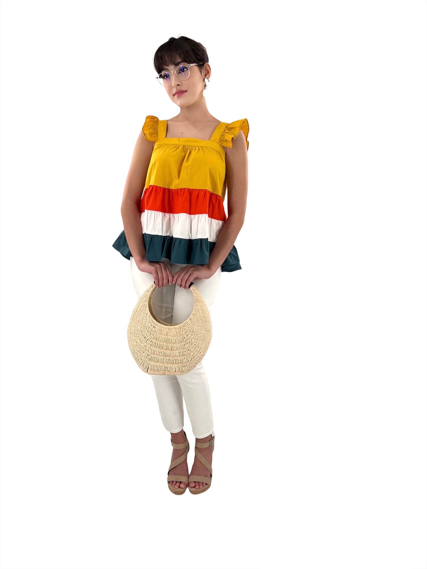 Marilyn Color Block Top