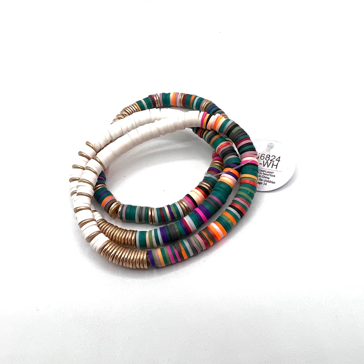 Rainbow Bead Bracelet Set