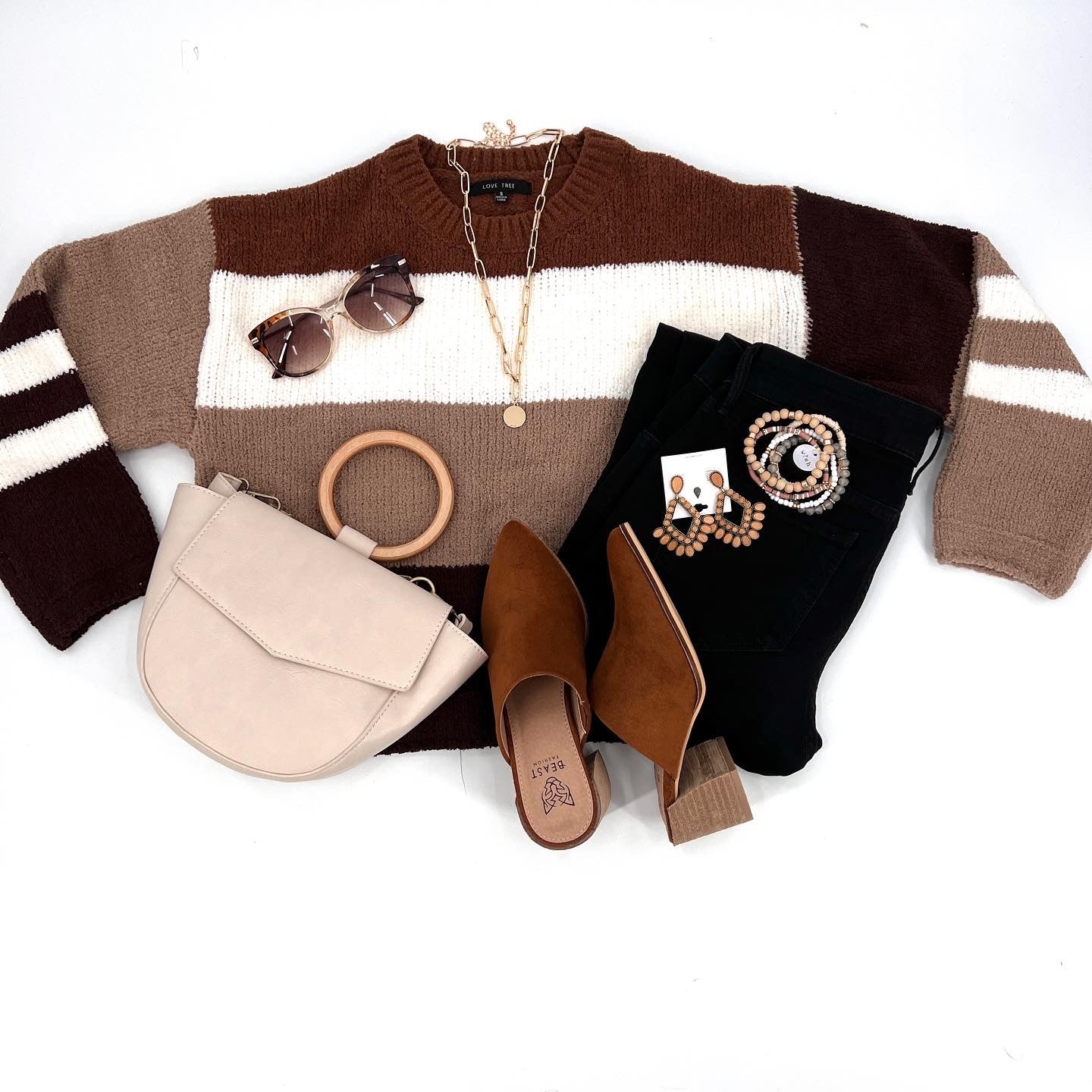 Leslie Color Block Sweater