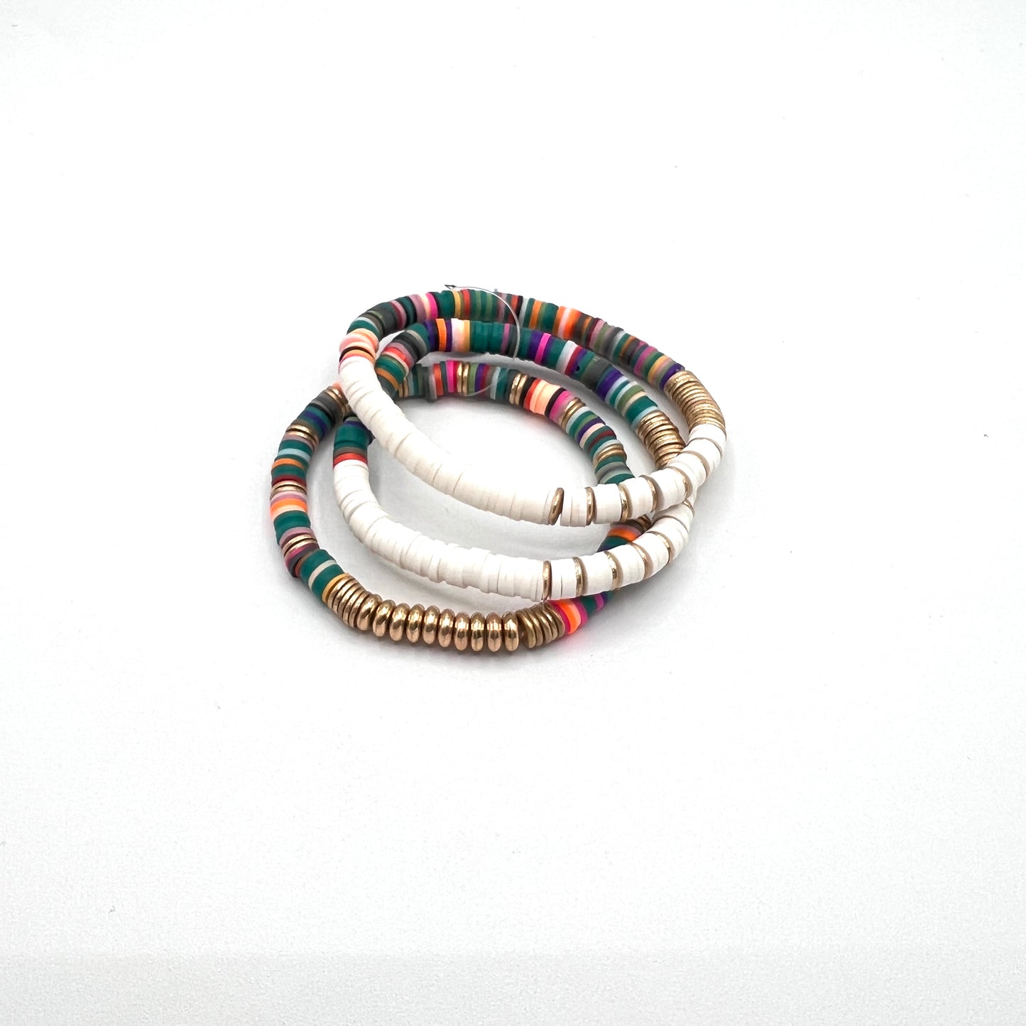 Rainbow Bead Bracelet Set