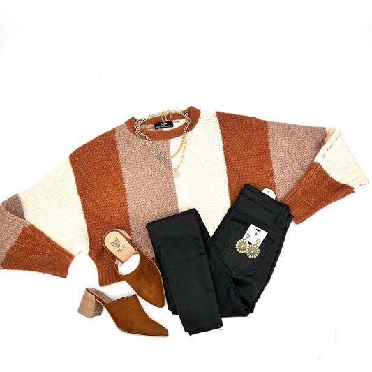 Hope Color Block Sweater by Urban Daisy