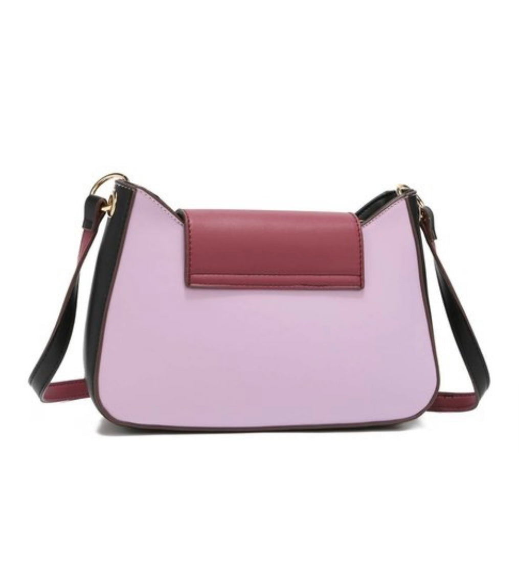 Niki Suri Colorblock Crossbody Lilac