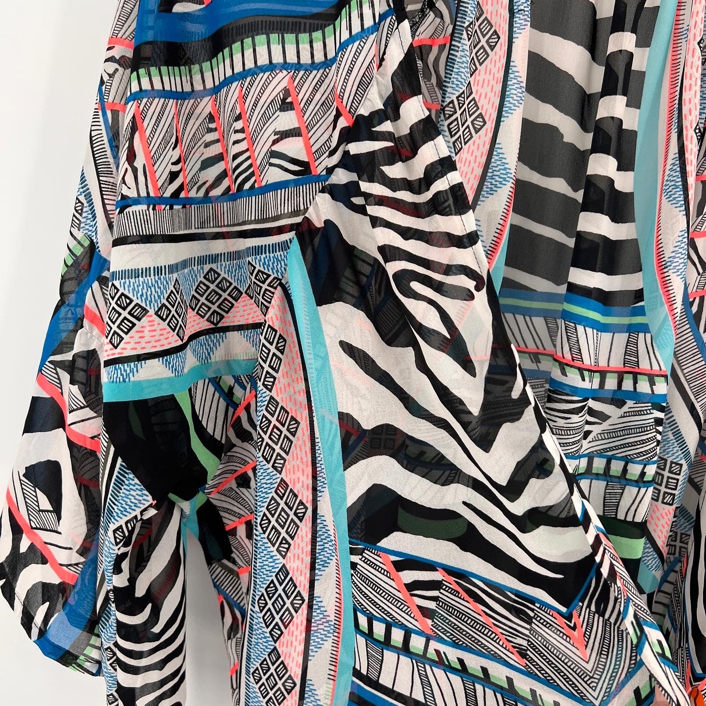 Express Zebra Print Kimono Size Xs