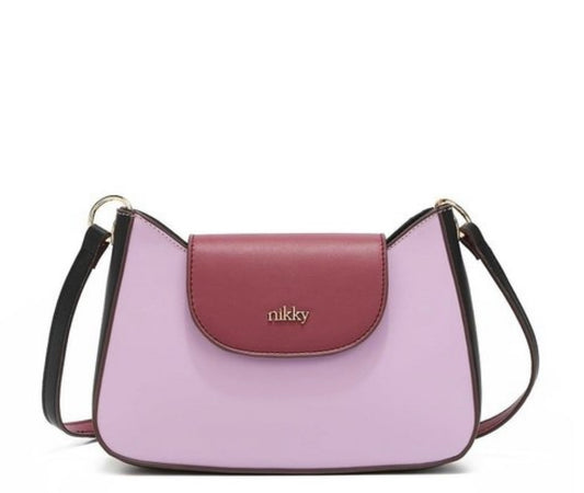 Niki Suri Colorblock Crossbody Lilac