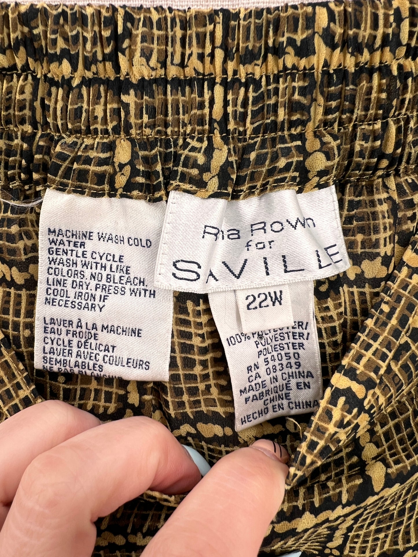 Vintage Rena Rowen For Seville Skirt Size 22