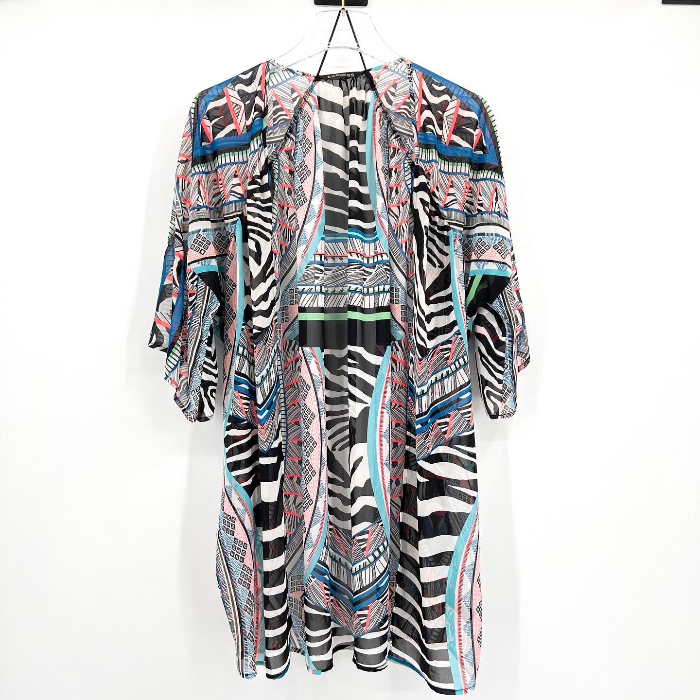 Express Zebra Print Kimono Size Xs